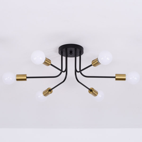Corrigan Studio® Haislyn 6 Light Modern Flush Mount Ceiling Light Wayfair